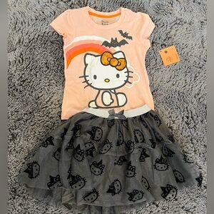 Hello Kitty Halloween 2 piece tutu set. Size 6.
